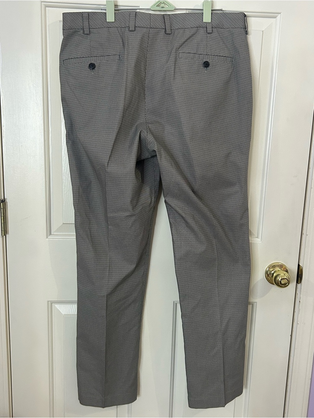 Brooks Brothers Clark Pants Men 38x30 Beige Brown Advantage Chino Houndstooth - Picture 2 of 9